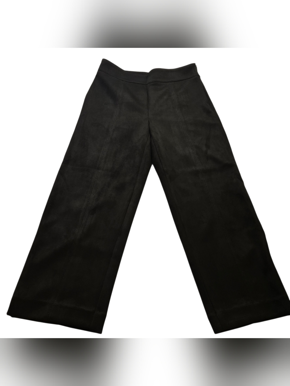 Ann Taylor Petite Black Wide Leg Pants High Rise Size 2P